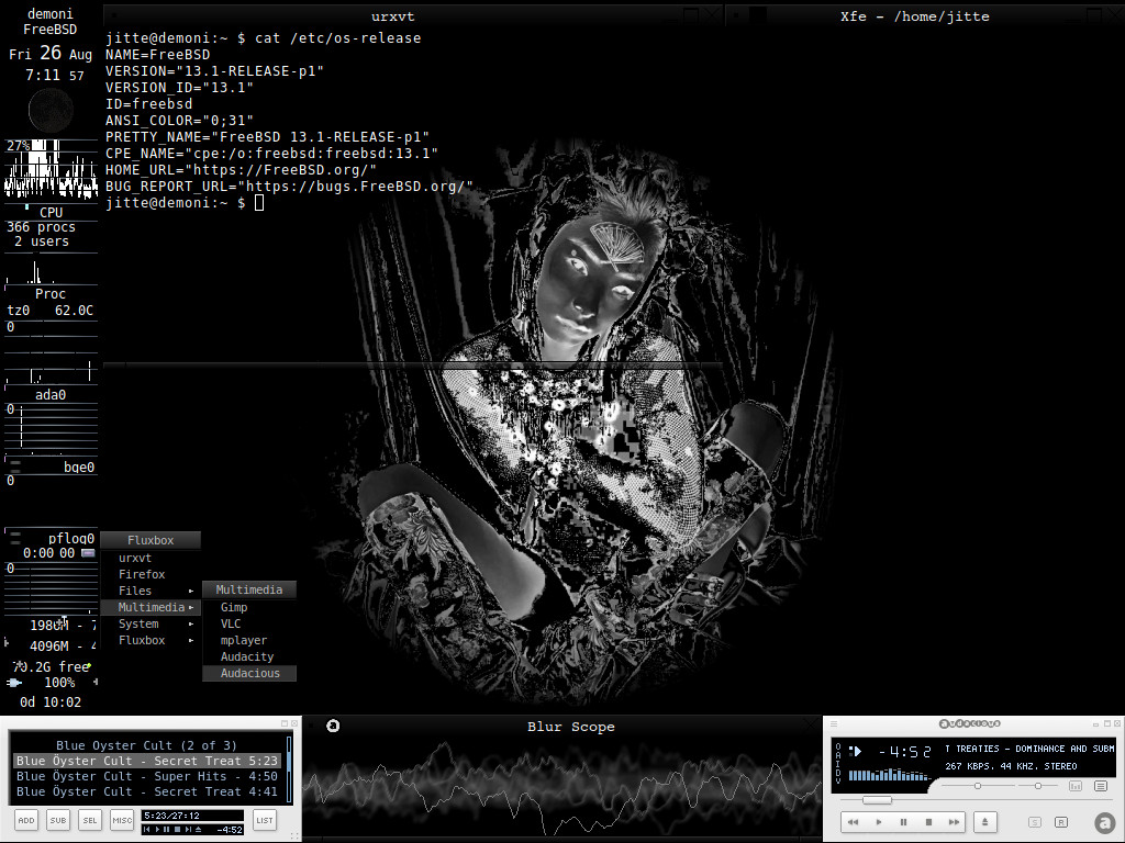 IBM Thinkpad T43 running FreeBSD 13.1-RELEASE-p1